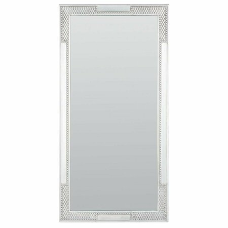 SAFAVIEH 30 x 1 x 60 in. Lerson Mirror - Silver MRR5002B